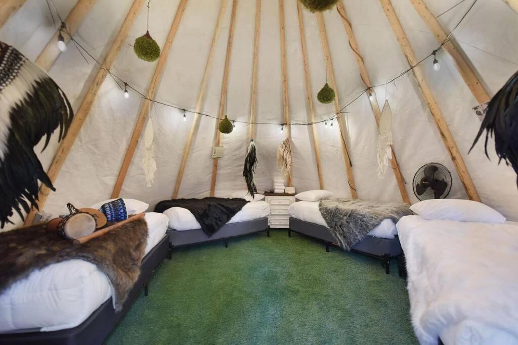 Enchanted Forest Cabin And Teepee! Lights & Laser Show! Private Hot Tub! Unique Stay! Sevierville Exteriör bild